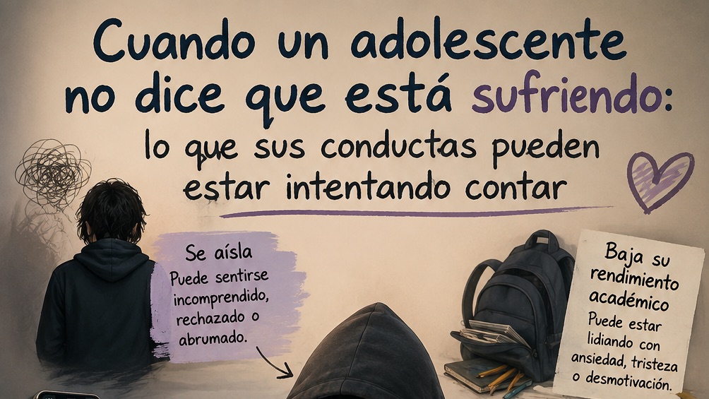 Cuando un adolescente no dice que sufre: lo que sus conductas pueden estar intentando contar