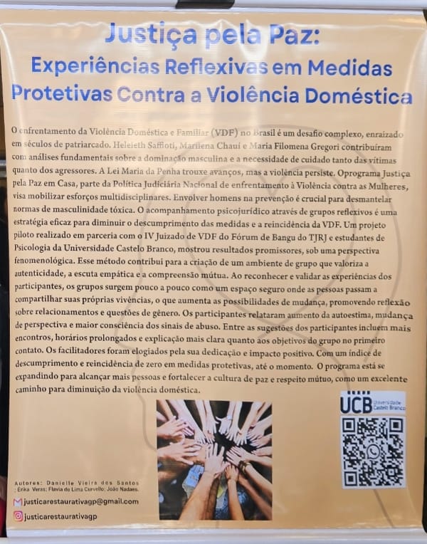 Justiça pela Paz: Experiências Reflexivas em Medidas Protetivas Contra a Violência Doméstica.