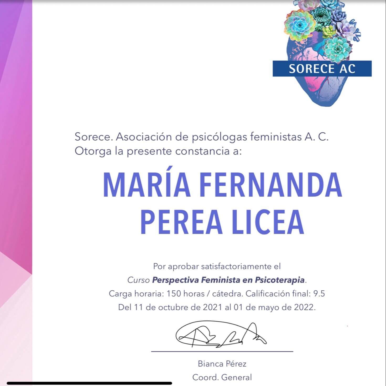  Maria Fernanda Perea Licea