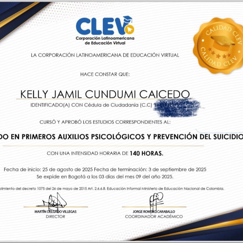 Kelly jamil  Cundumi caicedo 